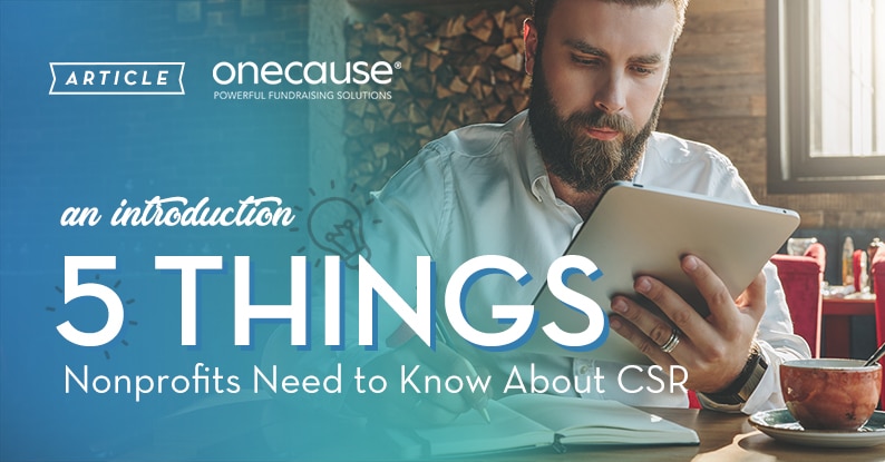 ARTICLE an introduction 5 Things Nonprofits Need to Know about CSR