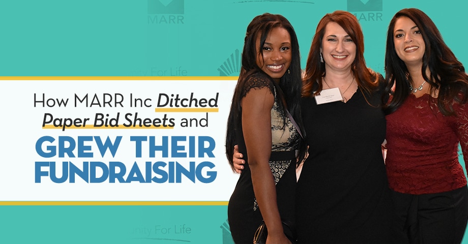 How MARR ditched paper bid sheets and grew their fundraising