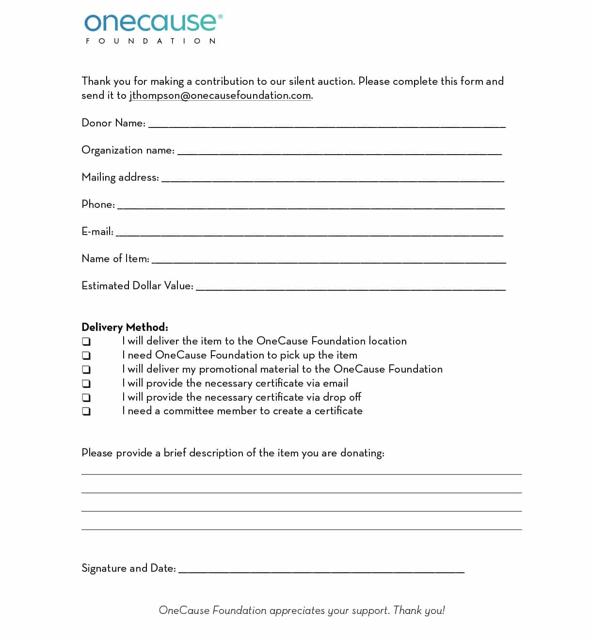 Donation Sample Letter Template DocTemplates