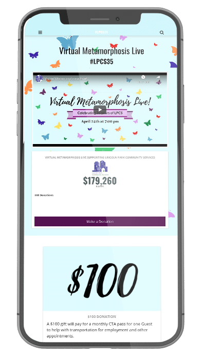 Lincoln Park Community Services: Shattering Goals with Virtual Fundraising Online Giving