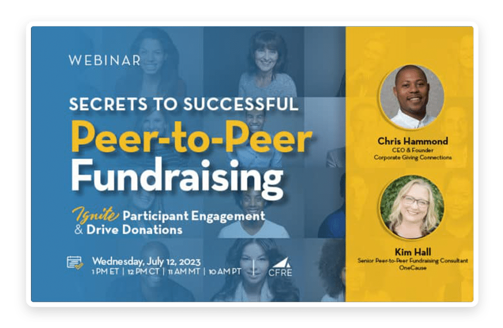 Secrets to Successful Peer-to-Peer Fundraising Webinar