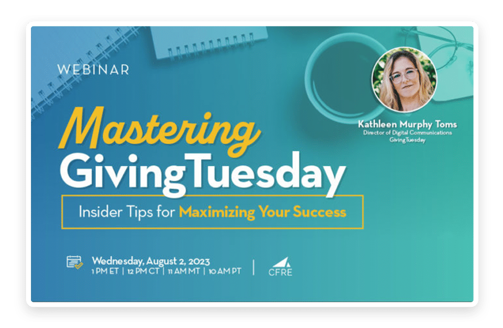 Mastering GivingTuesday Webinar