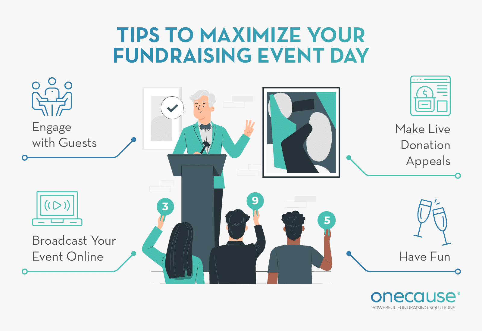 Ways to maximize your fundraising event for your nonprofit and its supporters, also listed below