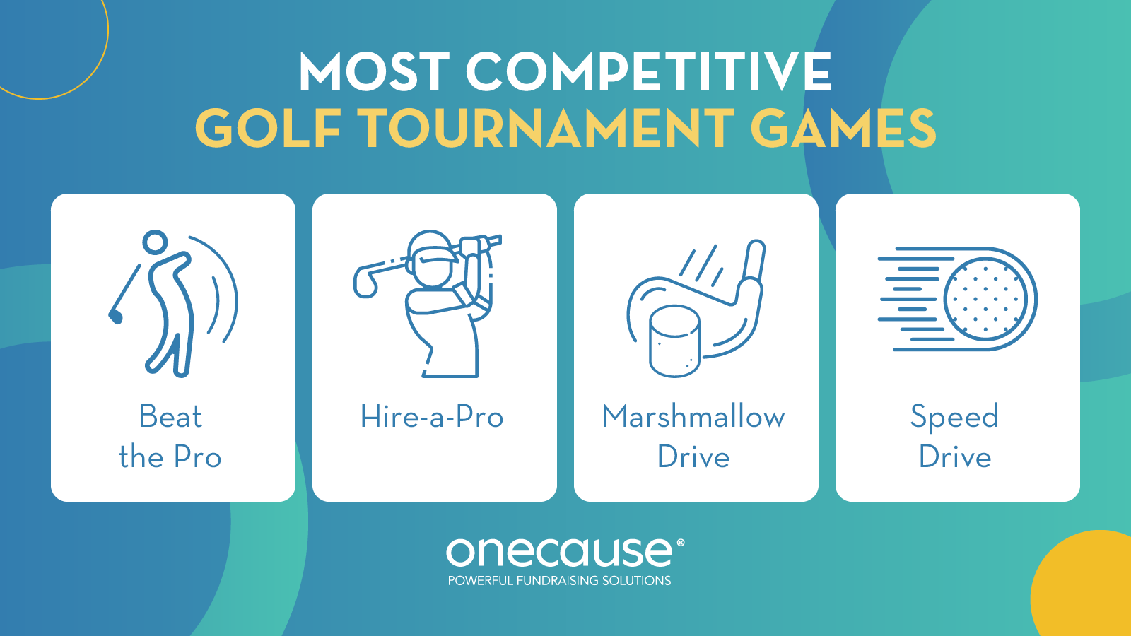 Most competitive golf tournament games, also listed below