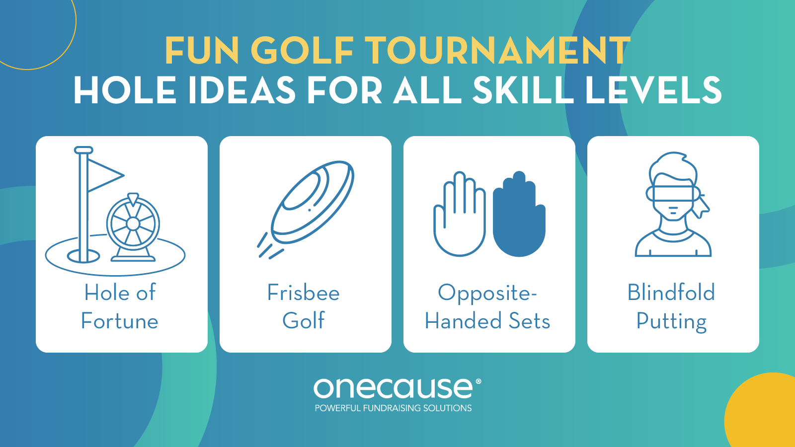 Fun golf tournament games, also listed below