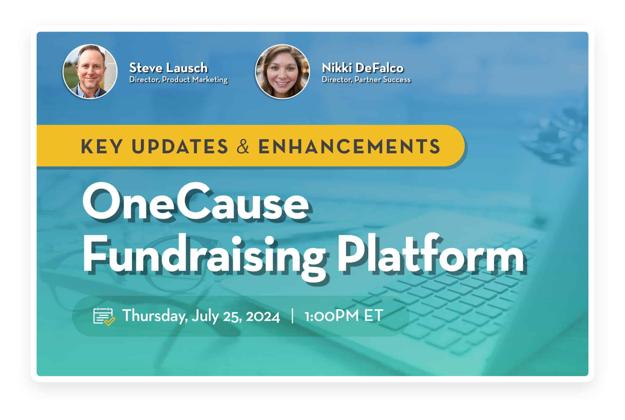 WEBINAR OneCause Fundraising Platform