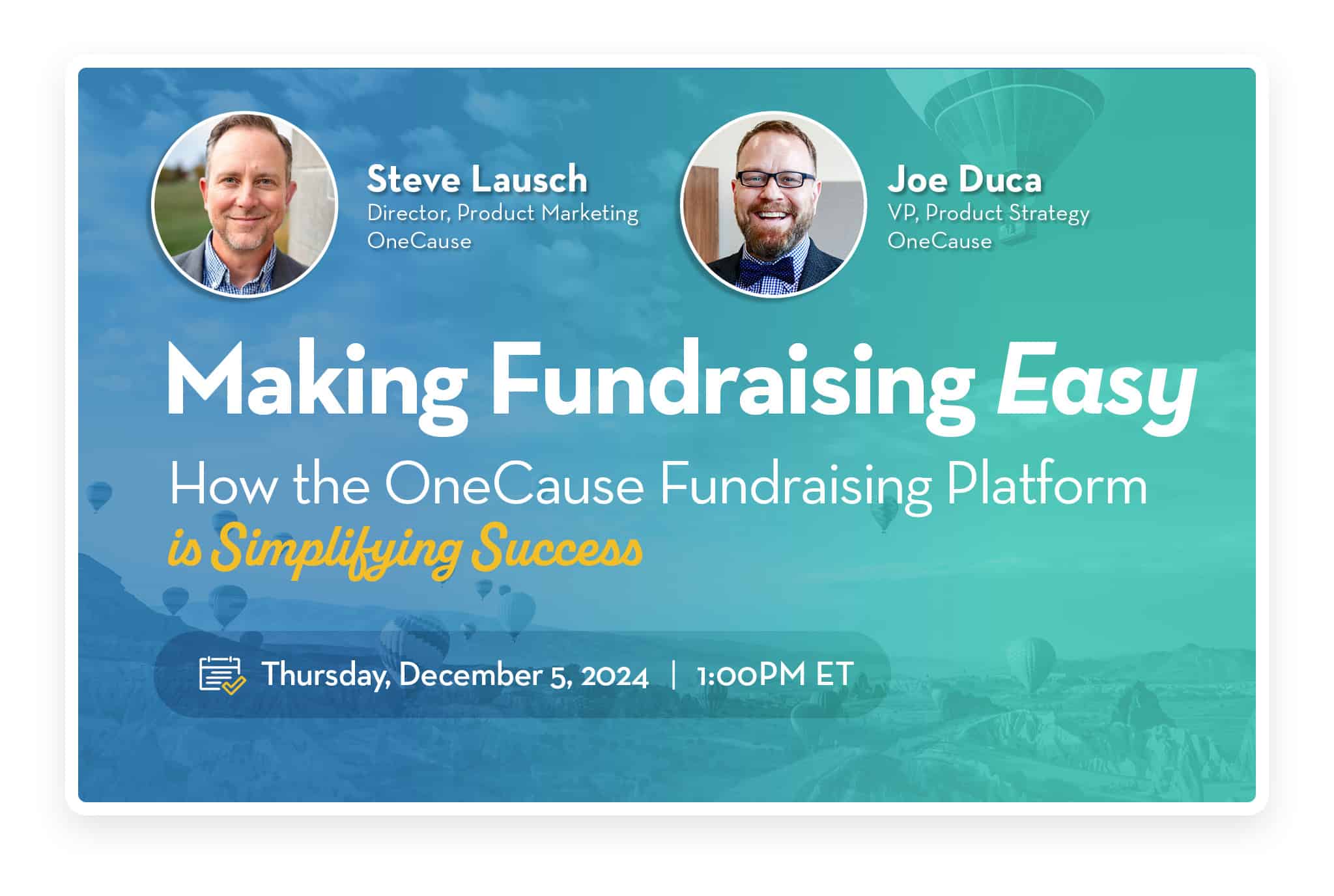 WEBINAR Making Fundraising Easy