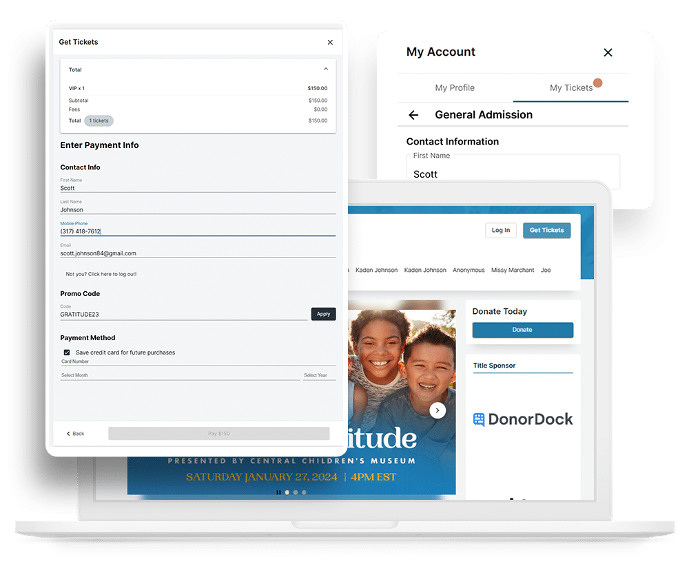 Integrated Ticketing by OneCause