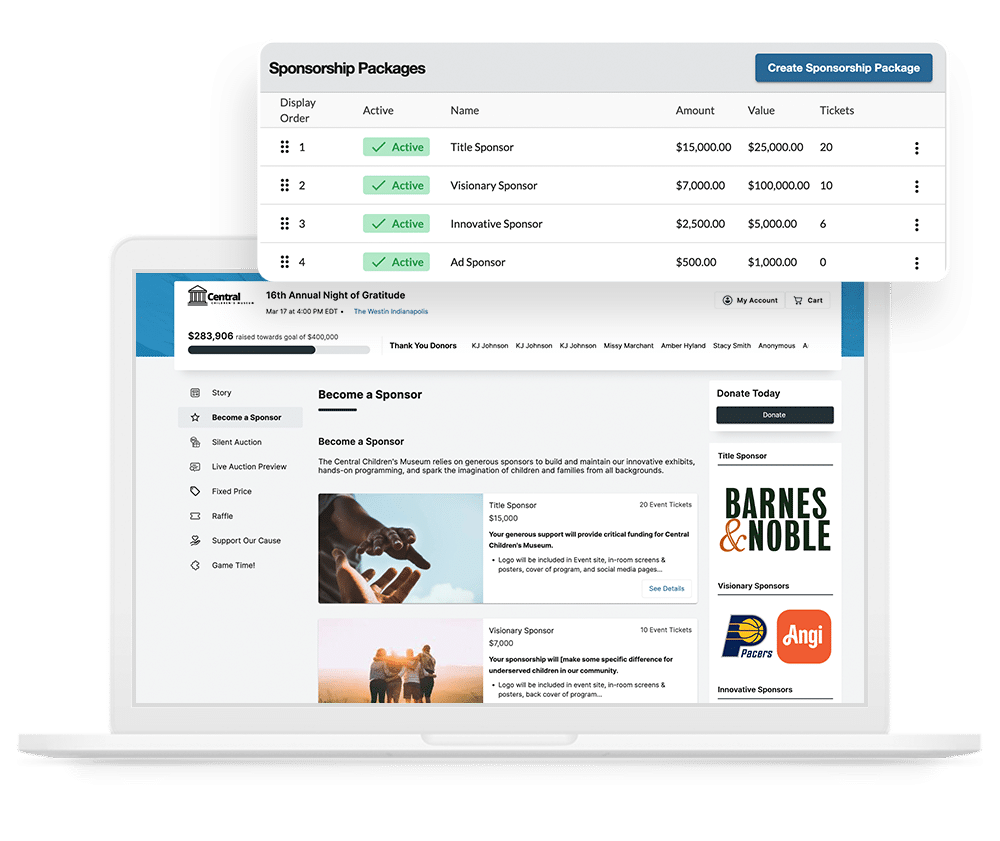 Sponsorship Sales by OneCause